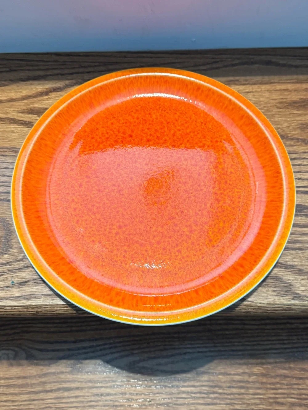 Williams Sonoma Orange Dinner Plate